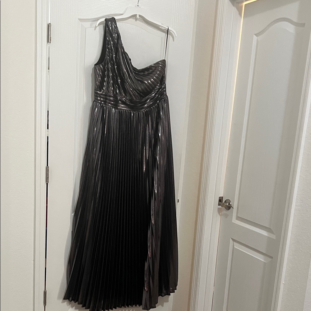 Fashion Nova Shiny One-Shoulder Dress